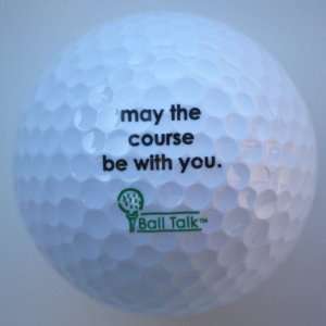  BallTalk Golf Balls   (may the course be with you 