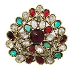   Kundan Ring Adjustable Bollywood Traditional India Jewelry Jewelry