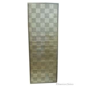   75 Taupe/Champ. Square Bamboo Rug Mat with Backing