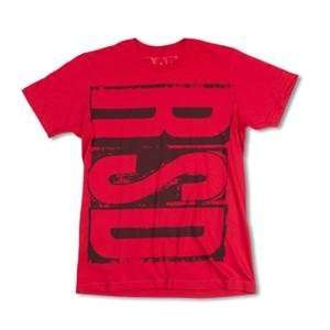  Roland Sands Designs Block T Shirt   Medium/Red 