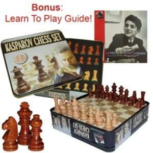  Kasparov Tin Chess Set