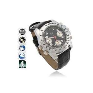   720 4GB Waterproof HD Digital Spy Camera Wristwatch Black Electronics