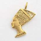 14 K Solid Gold Egyptian Queen Nefertiti Bust / Frofil