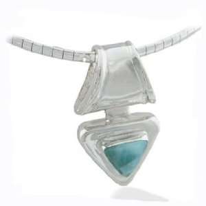  Triangular Larimar Slide Jewelry