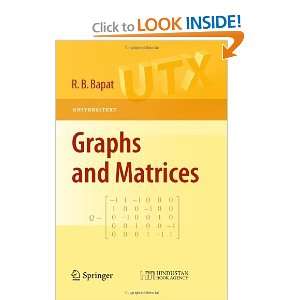  Graphs and Matrices (Universitext) [Paperback] R.B. Bapat Books