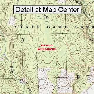  USGS Topographic Quadrangle Map   Barbours, Pennsylvania 