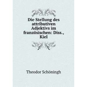   ¶sischen Diss., Kiel. Theodor SchÃ¶ningh  Books