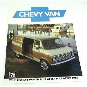 1976 76 Chevrolet CHEVY VAN BROCHURE G10 G30 G20 