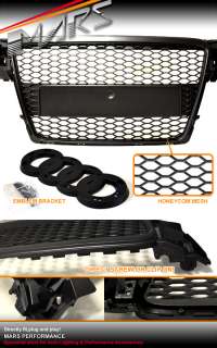 RS HONEY COM STYLE FRONT GRILLE FOR AUDI A4 B8 09 11 BB  