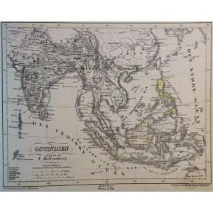  Hoffensberg Map of South and Southeast Asia (1851) Office 