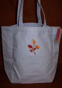 Autumn Leaves & Acorn Tree Branch NWT Canvas Tote Bag  