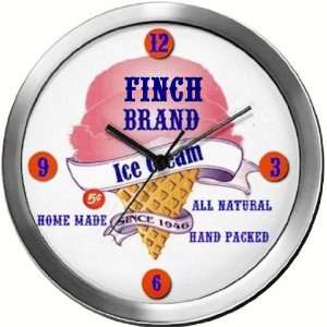  FINCH 14 Inch Ice Cream Metal Clock Quartz Movement 