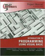 Introduction to Programming Using Visual Basic Project Manual 