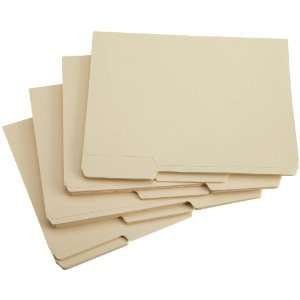   File Folders, 3 Tab, Letter Size, Manila, 100 Pack