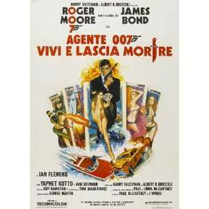   Italian 27x40 Roger Moore Jane Seymour Yaphet Kotto