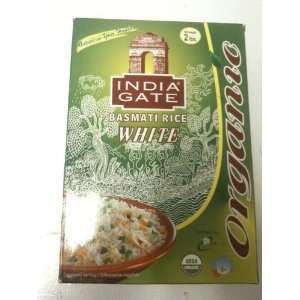 India Gate Organic White Basmati Rice Grocery & Gourmet Food