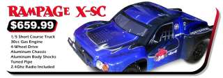   RAMPAGE XSC 1/5 Scale 30cc 2 stroke engine*FREE RC Car Stand  