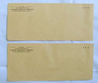 vtg old WABASH RAILROAD Ann Arbor unused envelopes  