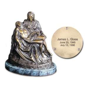  Pieta Keepsake Urn in Cast Bronze