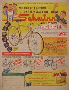   Flying Star~Traveler~Racer~Continental Bicycles Boys Bike Promo AD