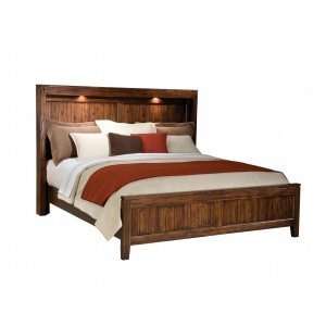   Panel Bed In Tobacco Finish by Standard Furniture