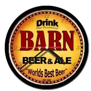  BARN beer and ale cerveza wall clock 