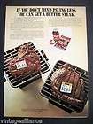 Vintage 1970 Adolphs Meat Tenderizer Image of Porterhouse Round Steak 