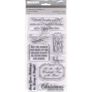    Christmas Phrases Clear Stamps  TPC Studio Arts, Crafts & Sewing