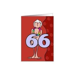  birthday woman   sixty six Card Toys & Games