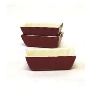 Burgundy Set of 4 Mini Loaf Pans By Forum  Kitchen 