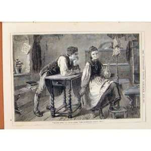    London Almanack Making Love 1873 By Lasch Old Print