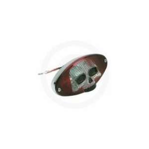   DRAG SPECIALTIES RED/CLEAR SKULL TAILIGHT 12 0403RCR BC3 Automotive