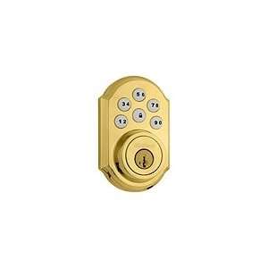   Bright Brass (Lifetime Finish) Smartcode Touchpad Electronic Deadbolt