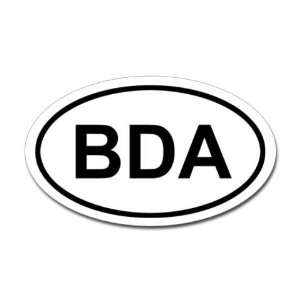  Bermuda BDA Sticker Oval Beach Oval Sticker by  
