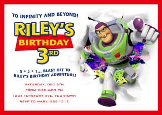 Toy Story Invitation for Birthday Party  