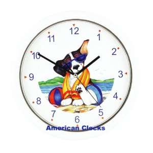  Cute Puppy Dog on Beach Wall Clock Exclusive NOT sold 