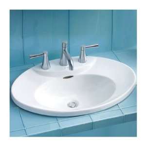 Pacifica ADA Compliant Self Rimming Sink Finish Cotton, Faucet Mount 