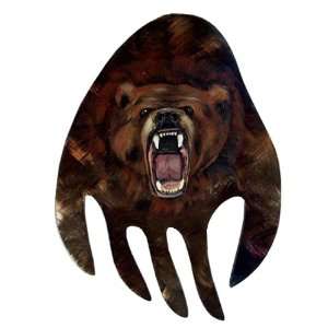    Wall Mount Metal Art   Bear Paw   Bear Head