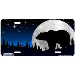 384 Moonlight Bear Bear License Plate Car Auto Novelty Front Tag by 
