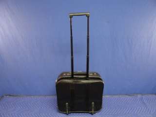 Black Rolling Laptop Luggage Briefcase Travel Bag K44  