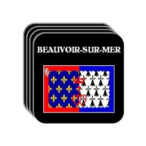 Pays de la Loire   BEAUVOIR SUR MER Set of 4 Mini Mousepad Coasters