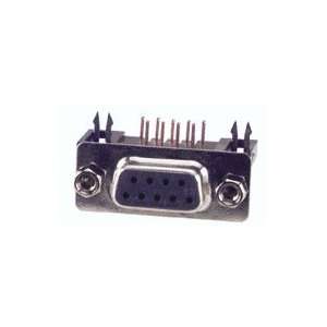 Pc Accessories Db9 Female Right Angle Pcb Mount Connector, 90 Degree D 
