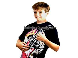 WEAR N PLAY~ Electric Guitar T shirt w built in Amplifier Pickup 
