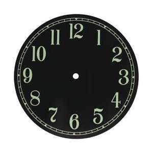   Clock Face 6 1/4 Diam. Black 27298; 3 Items/Order