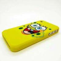SpongeBob Silicone Back Case Cover Skin For AT&T Verizon Sprint iPhone 