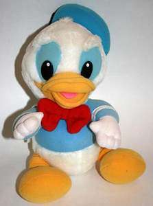 Baby Donald Duck 14 Plush 1984 Disney Hasbro Softies  
