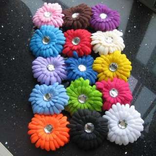 15 Pcs Baby Flower Daisy Toddler Kids Crochet Hair bow Headband