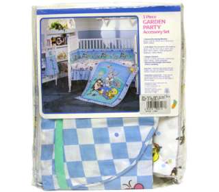 Baby Looney Tunes Blanket + Crib Skirt + Diaper Stacker 3pc Set NEW 