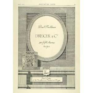  1923 Ad Dreicer & Co Pearl Necklaces Jewel Casket 