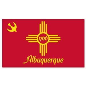  Albuquerque City Flag car bumper sticker window decal 6 x 